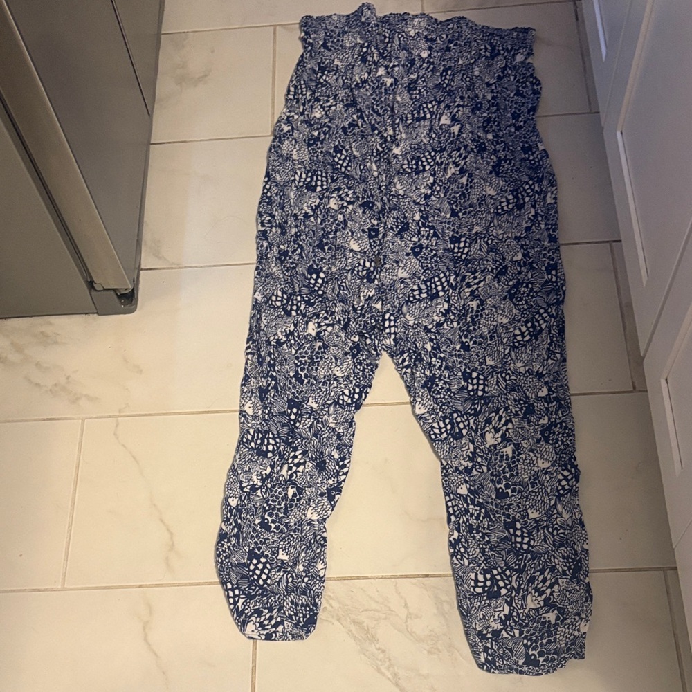 Lilly Pulitzer Blue and White Romper
